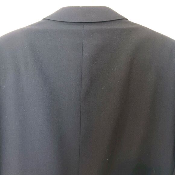 Vtg PERRY ELLIS 46R Navy Blue Wool Blazer MADE IN USA The Coach House 80s 90s - Picture 8 of 14